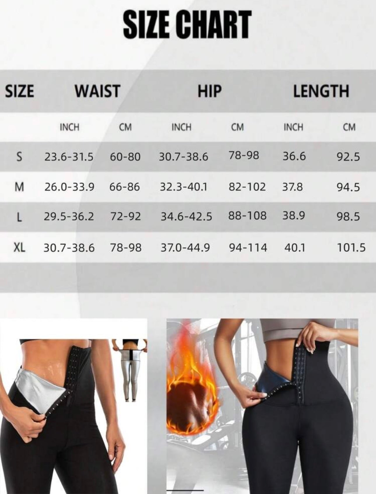 Hot Sauna Sweat Shapewear Pants Outdoor High Waist Tight Sweat Sculpting Pants For Yoga, Sport, And Fitness With European Style Clasp