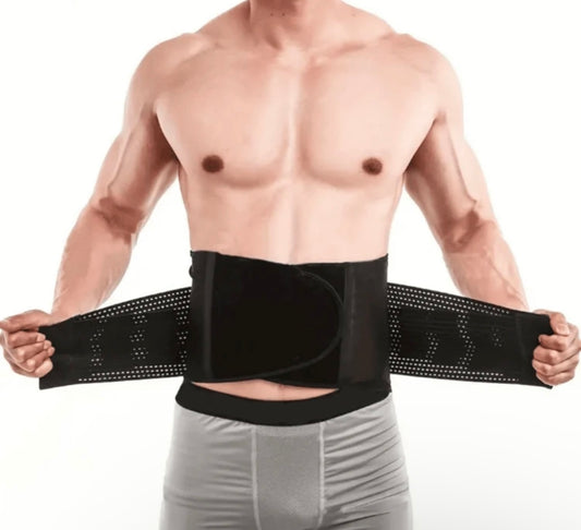 Male Waist Support Belt: Back Waist Trainer, Trimmer Belt, Gym